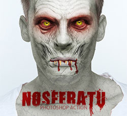 极品PS动作－吸血丧尸(含图文教程)：Nosferatu Photoshop Action